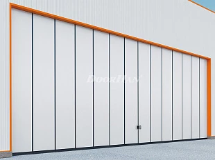 Промышленные ворота DoorHan откатные с нижней направляющей серии isg-lg 10000x4000